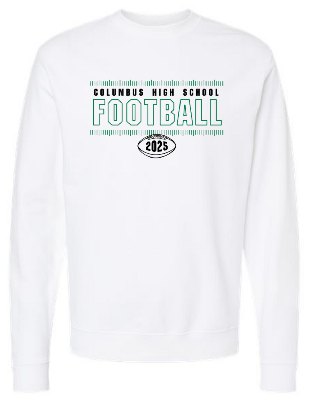 Midweight Crewneck: White