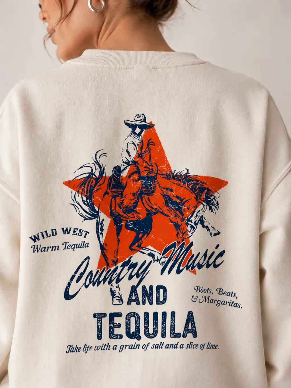 Wild West Warm Tequila Lux Crewneck