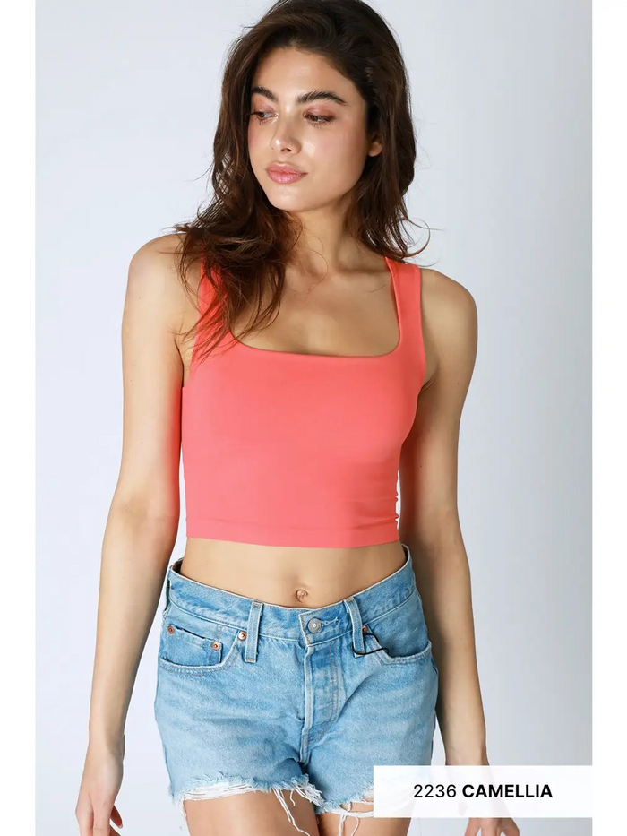 Clean Line Square Neck Top