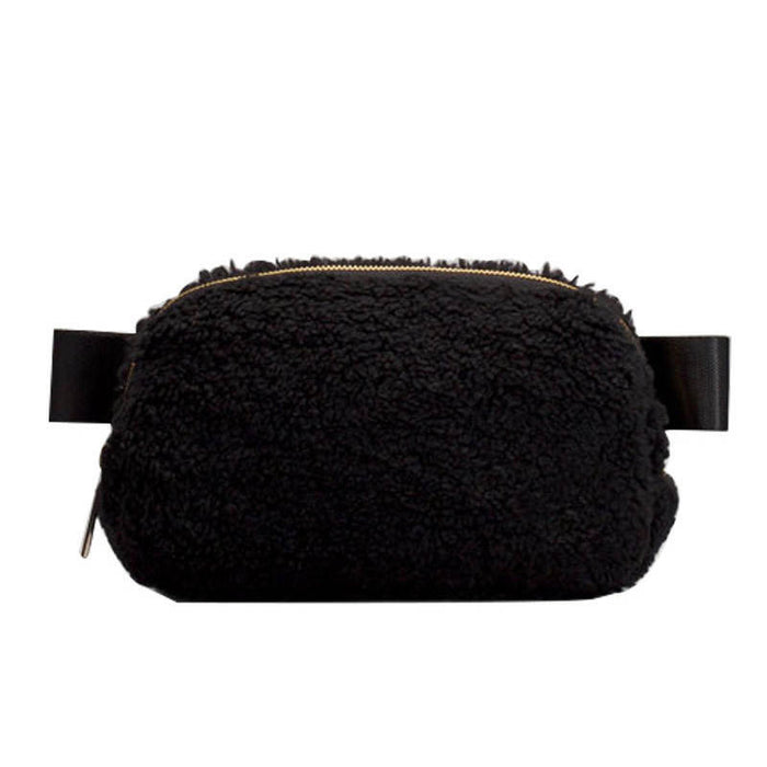 Black Sherpa belt bag