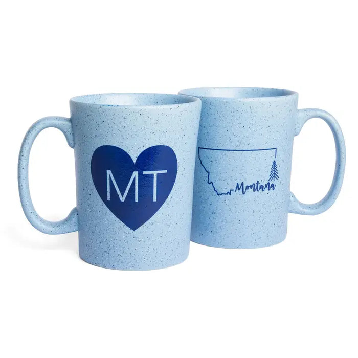 Simply Montana Speckle Mug in Blue