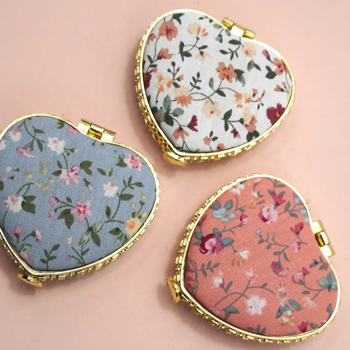 Floral Travel Compact Mirror