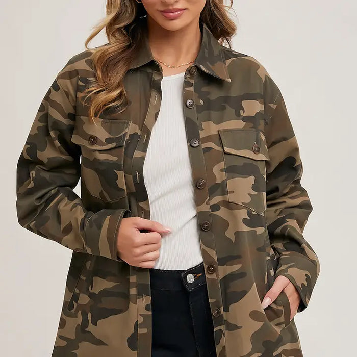 Camo Shacket