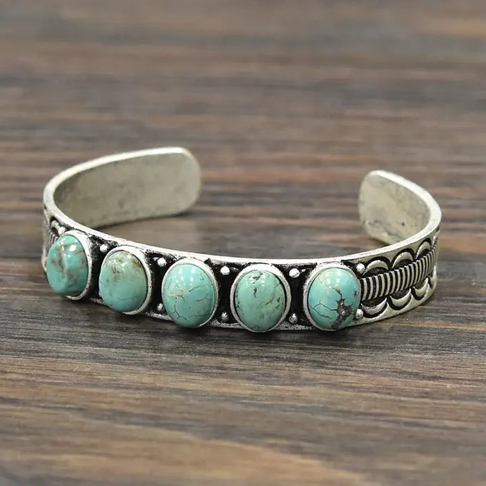 Round Turquiose Cuff