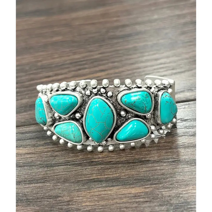 Chunky Turqouise cuff