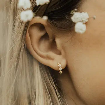 alice Diamond Hoops
