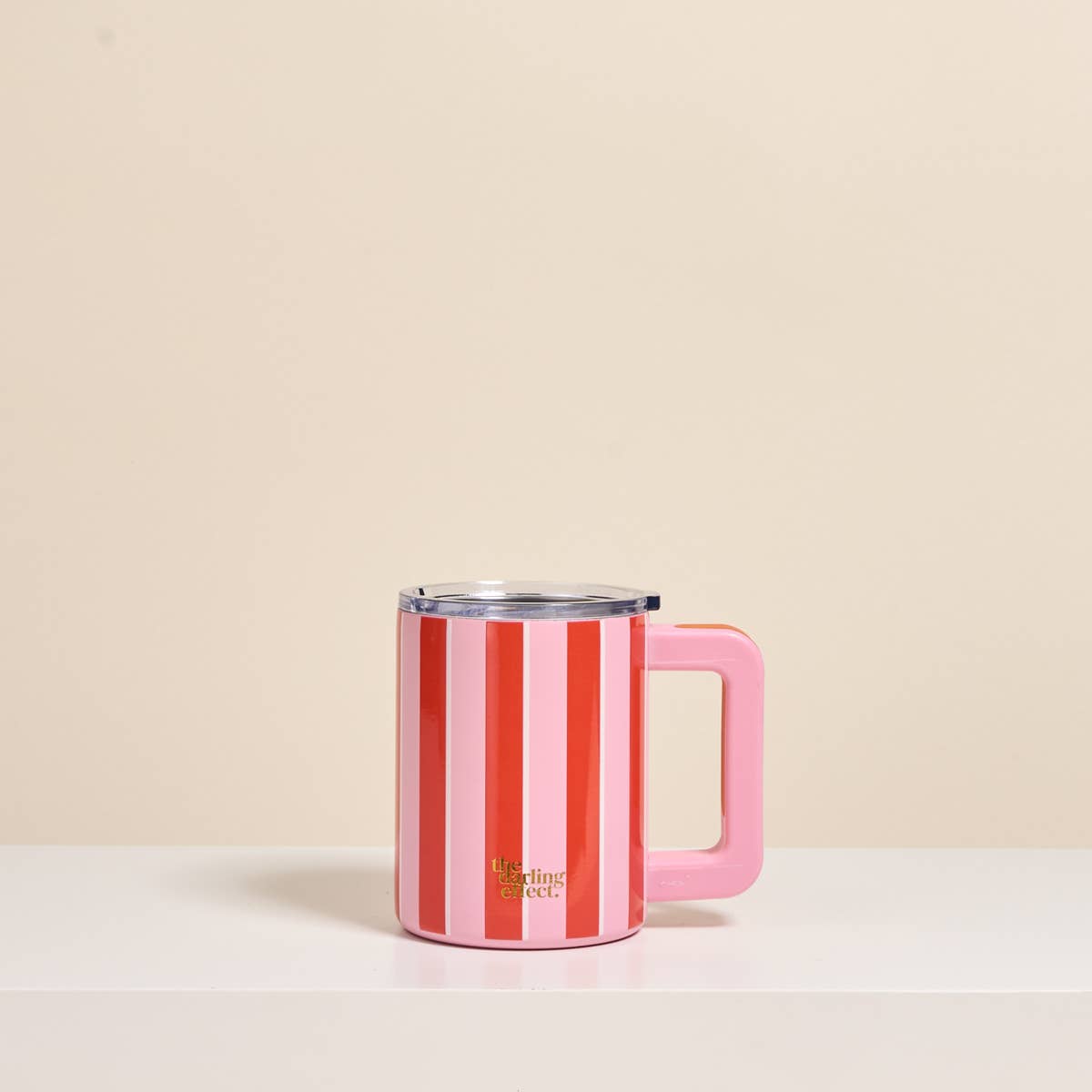 Sicily Stripes Pink Insulated Mug