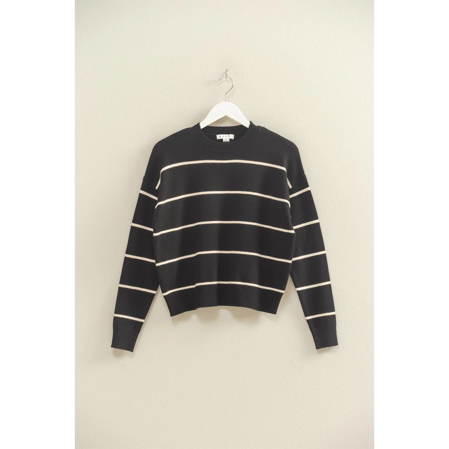 Black Stripped Sweater
