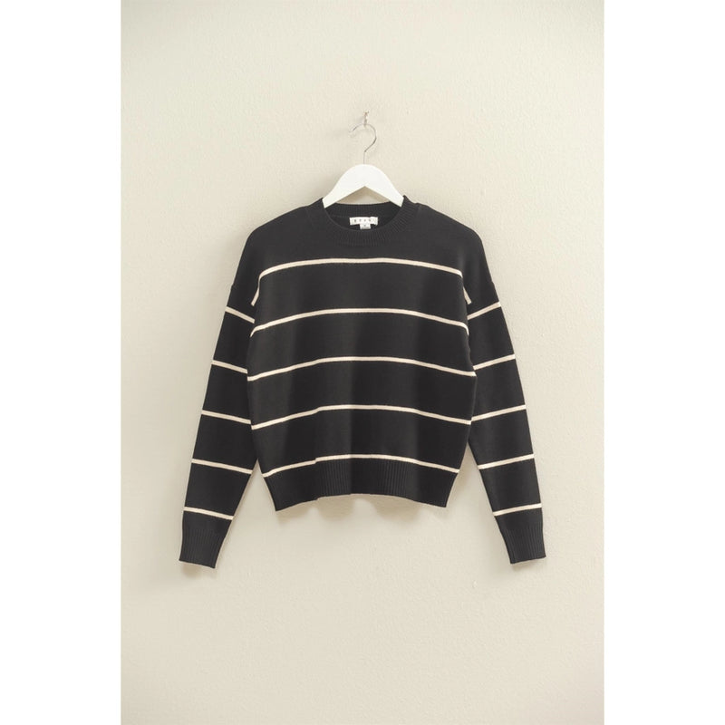 Black Stripped Sweater