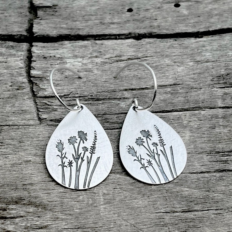 Wildflower Teardrop Earrings