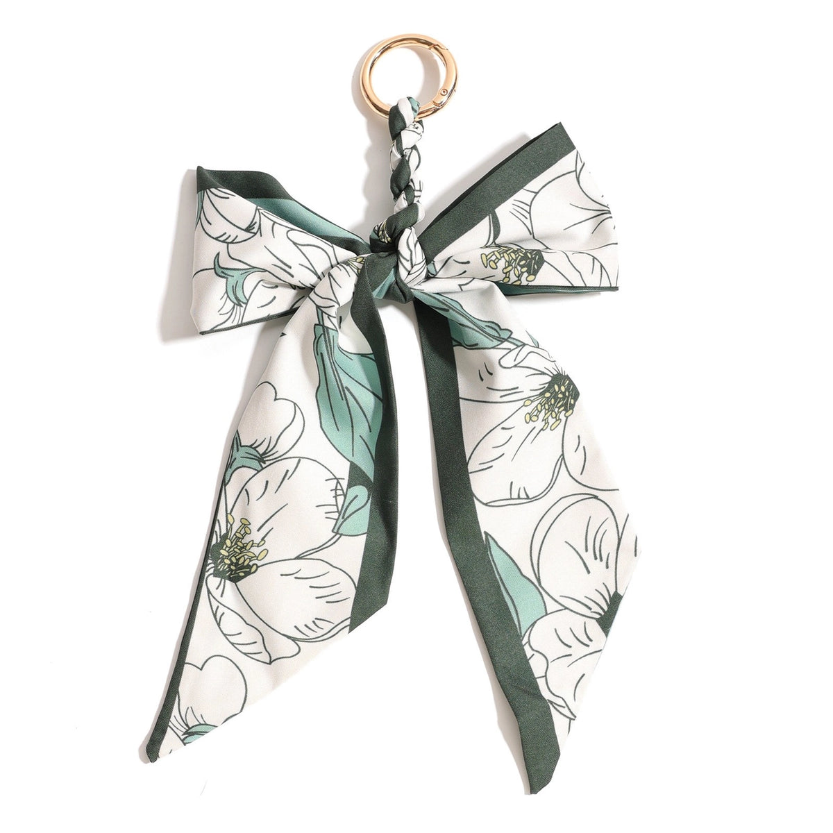 Green Scarf Bag Charm