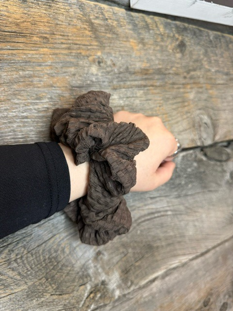 Espresso Jumbo Scrunchie