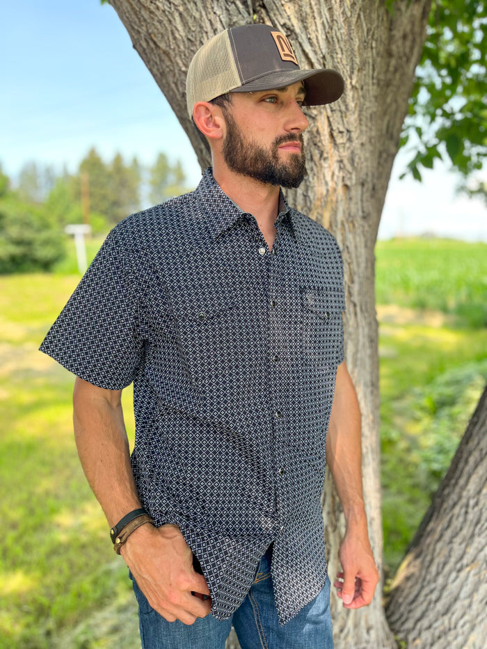 Men's Short Sleeve Western Snap Shirt