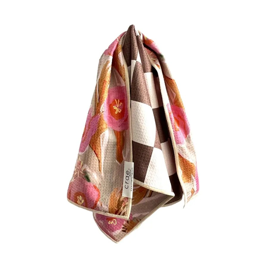 Reeds: Reversible Hand Towel-Cream/Brown