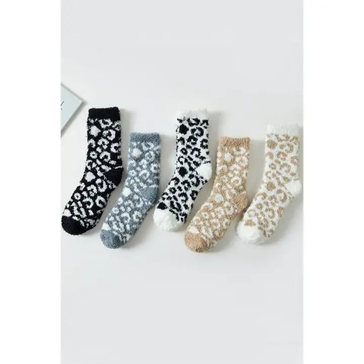 Leopard Plush sock