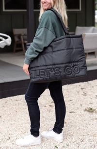 Let's Go Puffer Tote