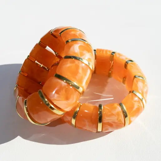Bibi Stretch Bracelet- Orange