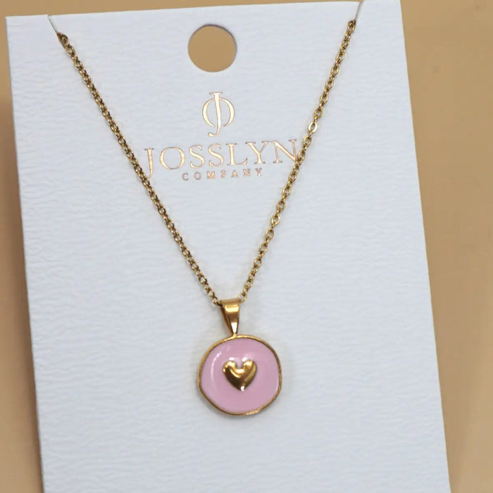 Pink Heart Necklace