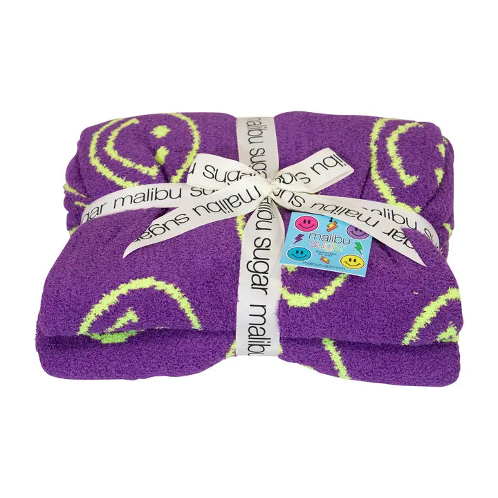 Purple Smiley Blanket