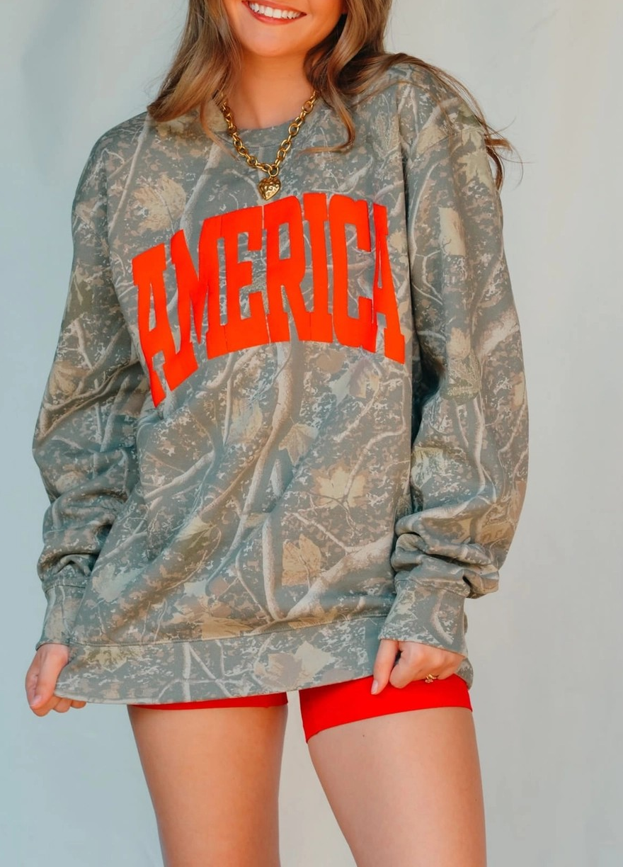 America Camo Sweatshirt