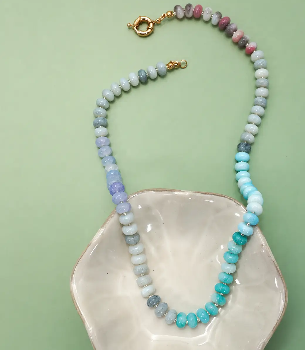 Blue Hue Stone Necklace