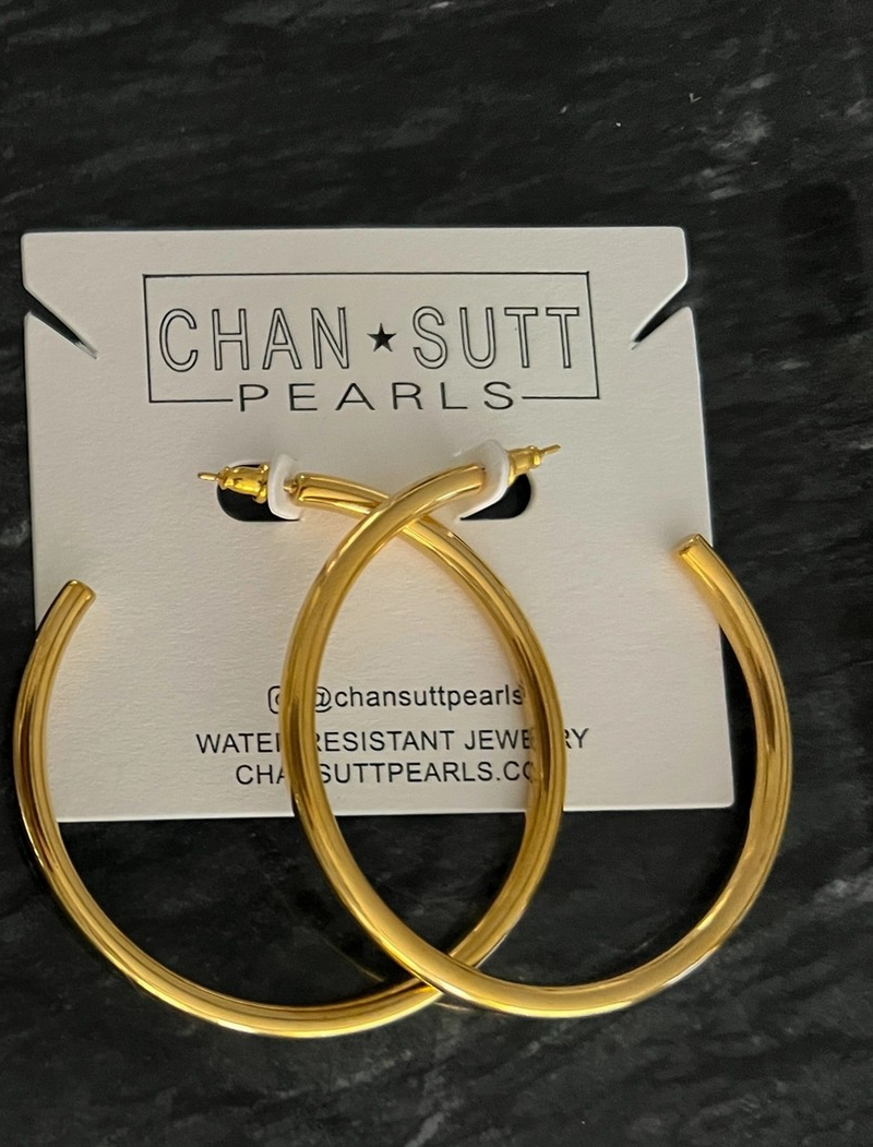 Gold Large Hoops