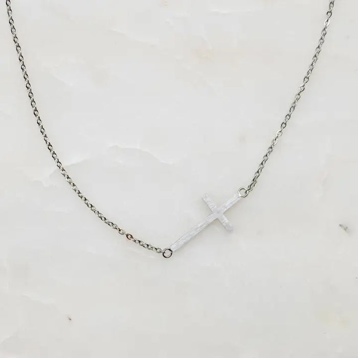 Silver Cross Necklace