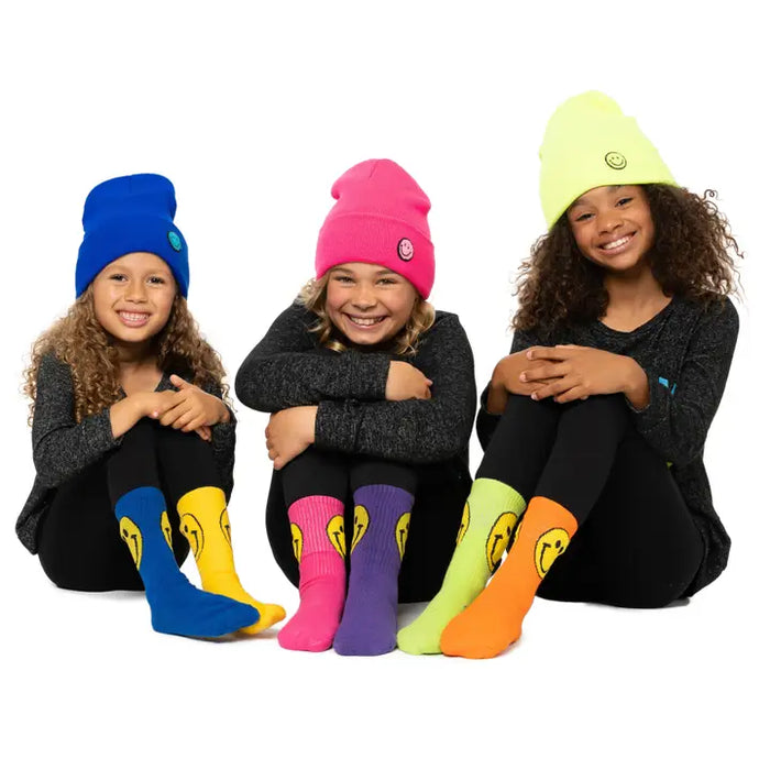 Neon Smiley Beanie