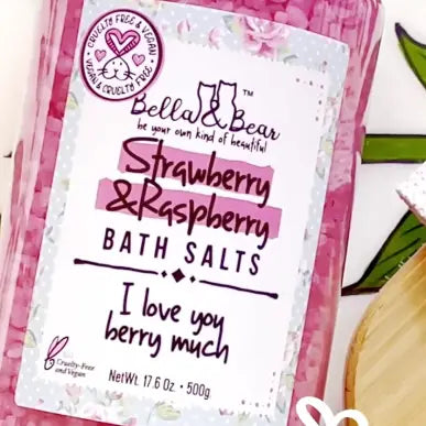 Strawberry & Raspberry Bath salts