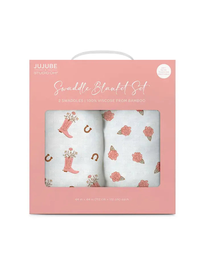 Swaddle Blanket Set Bloomin' Boot