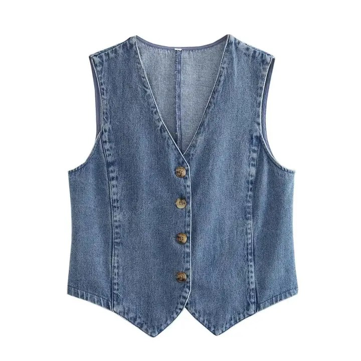 Demi Denim Vest