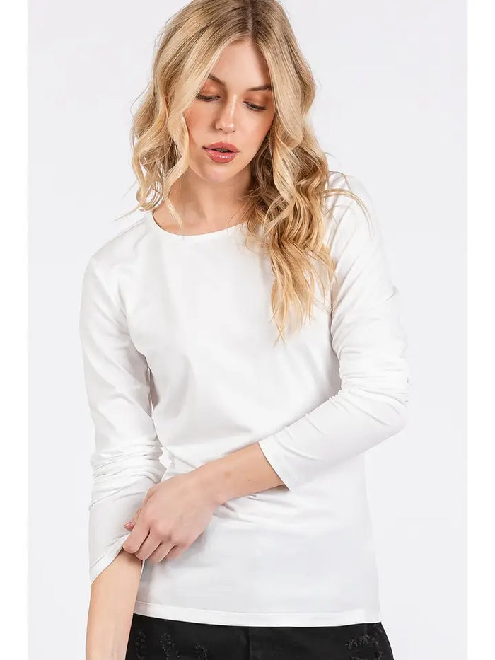 Plain Jane Long Sleeve-Off White