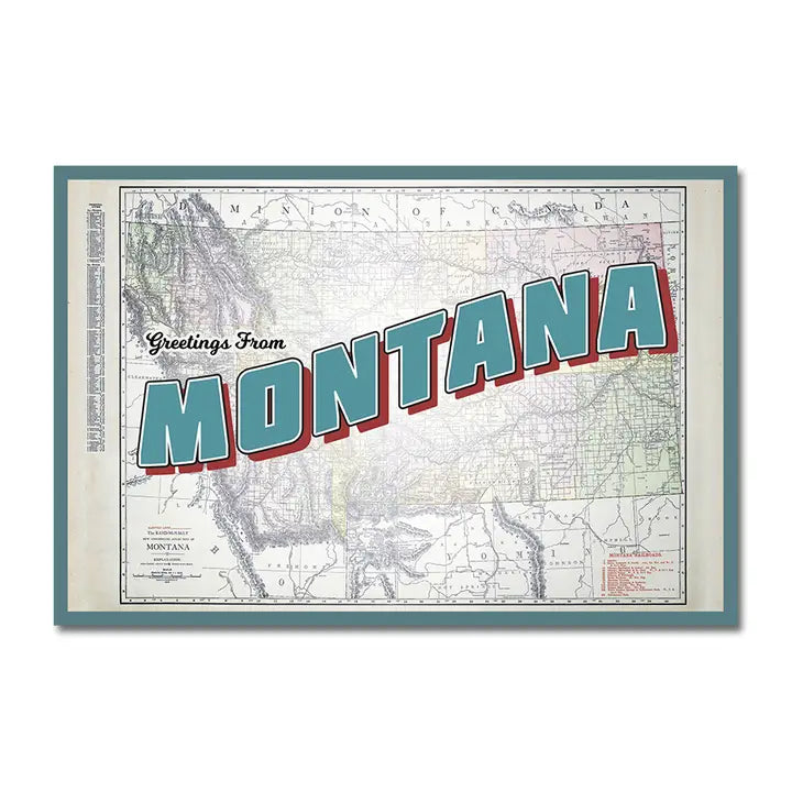 Greetings from Montana Postcard