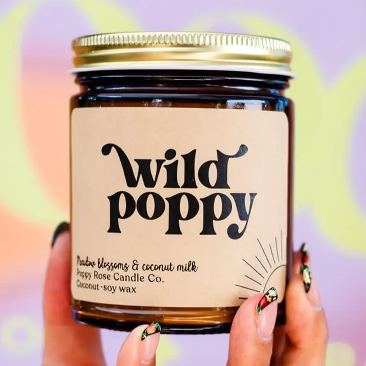 Wild Poppy Candle